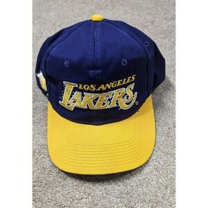 Vintage Los Angeles Lakers Hat Snapback Motion Sports Specialties Twill Youngan